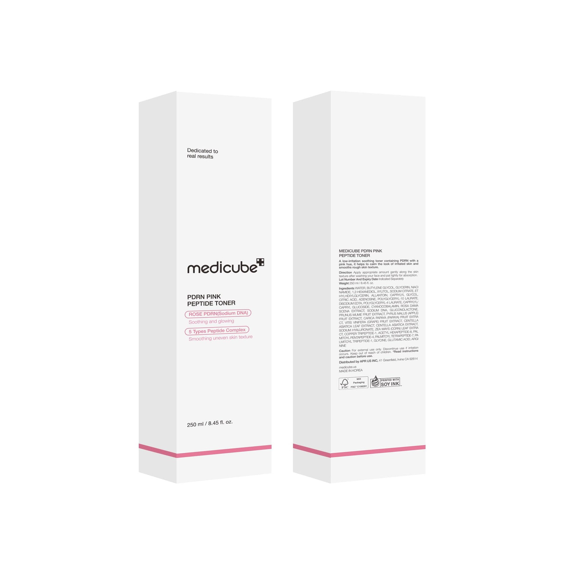 medicube PDRN Toner Rose PDRN Peptide Toner | Lightweight & Watery Type for Skin Boosting, Soothing and Calming, Uneven Skin Tone | with Rose, Peptide, Niacinamide | Korean Skincare, 8.45 fl.oz - dailyvitalstore