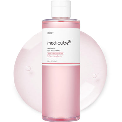 medicube PDRN Toner Rose PDRN Peptide Toner | Lightweight & Watery Type for Skin Boosting, Soothing and Calming, Uneven Skin Tone | with Rose, Peptide, Niacinamide | Korean Skincare, 8.45 fl.oz - dailyvitalstore