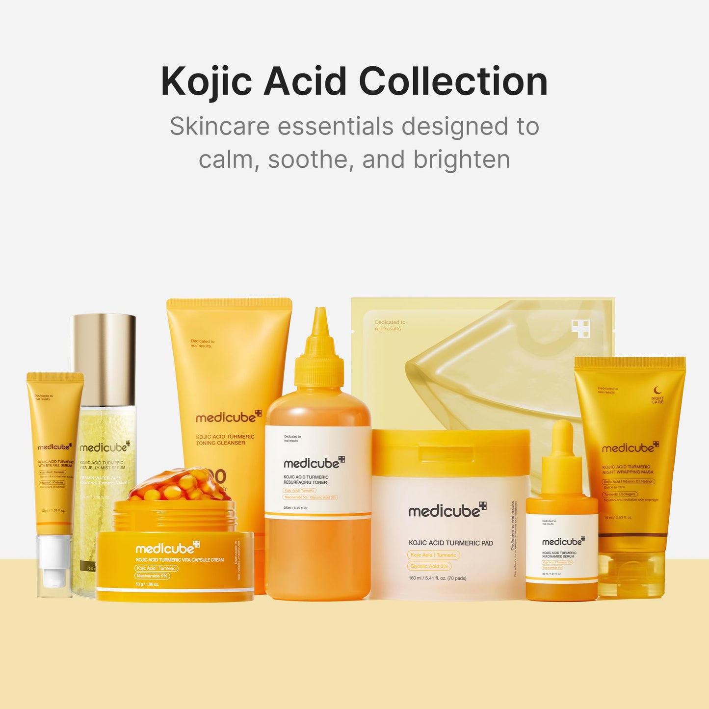 medicube Wrapping Mask Kojic Acid, Turmeric, Vitamin C Overnight Peel Off Facial Mask | Brighten & Defends Against Skin Stress for a Clear, Glowing Complexion | Korean Skin Care, 2.53 fl.oz - dailyvitalstore