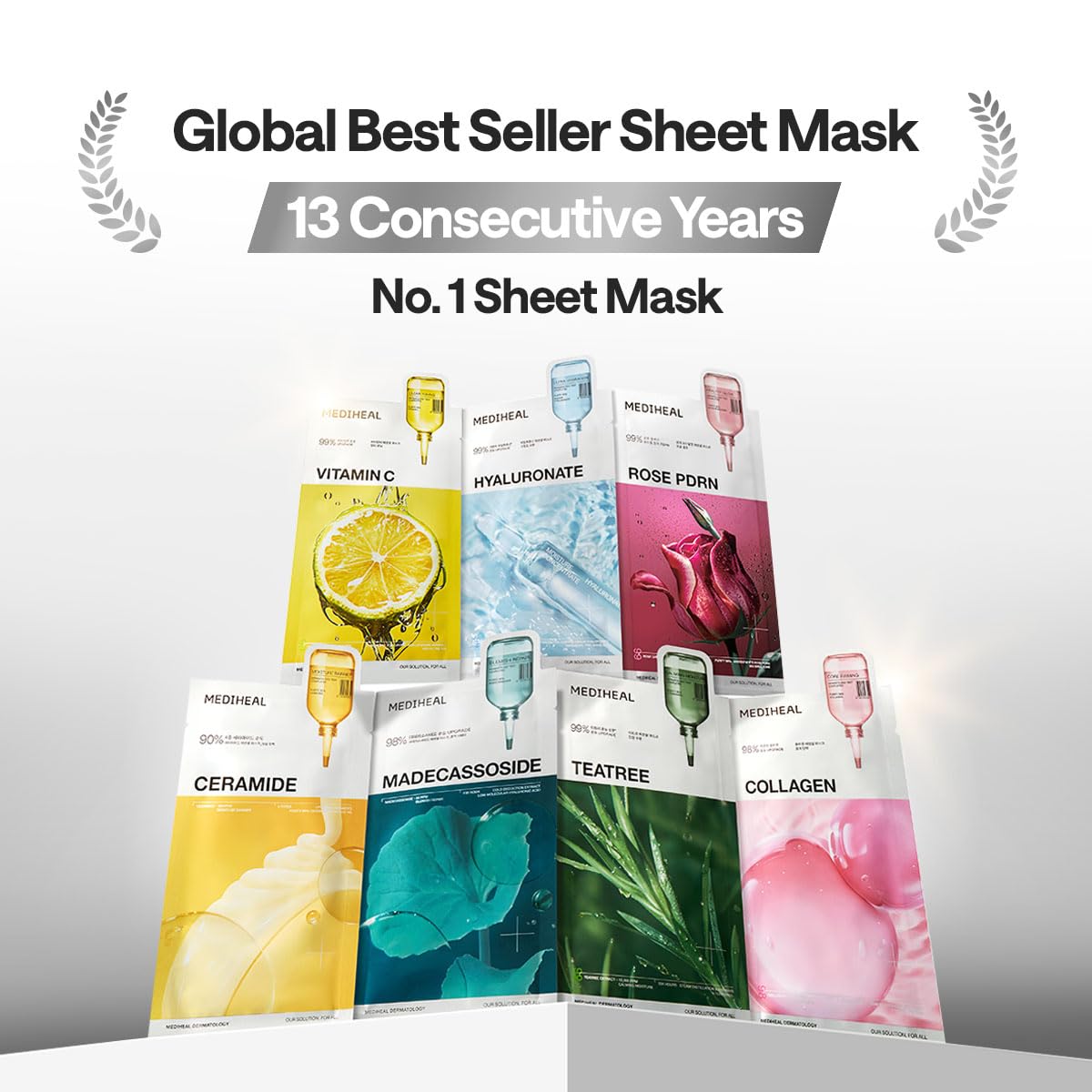 MEDIHEAL Essential Face Mask [Skin Firming] 10 pcs. for Plumping Hydration, Glass Skin & Skin Nourishment - Travel Essentials, Korean Beauty Sheet Mask - dailyvitalstore