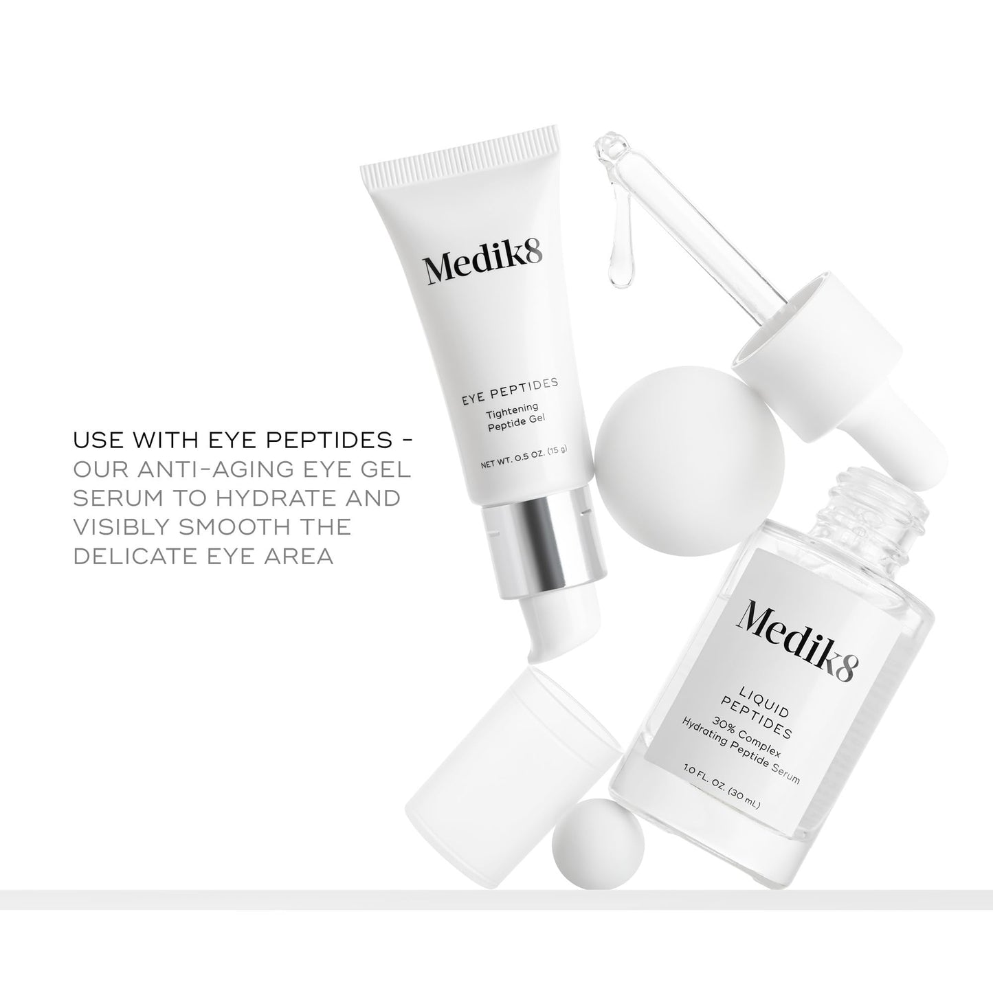 Medik8 Liquid Peptides - Multi Peptide Face Serum For Women and Men - Smooths Wrinkles and Fine Lines - Hydrating Serum - 1.0 oz - dailyvitalstore