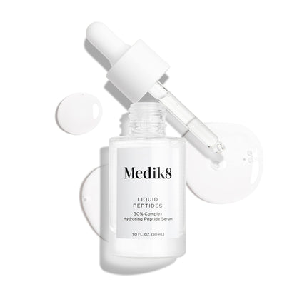 Medik8 Liquid Peptides - Multi Peptide Face Serum For Women and Men - Smooths Wrinkles and Fine Lines - Hydrating Serum - 1.0 oz - dailyvitalstore