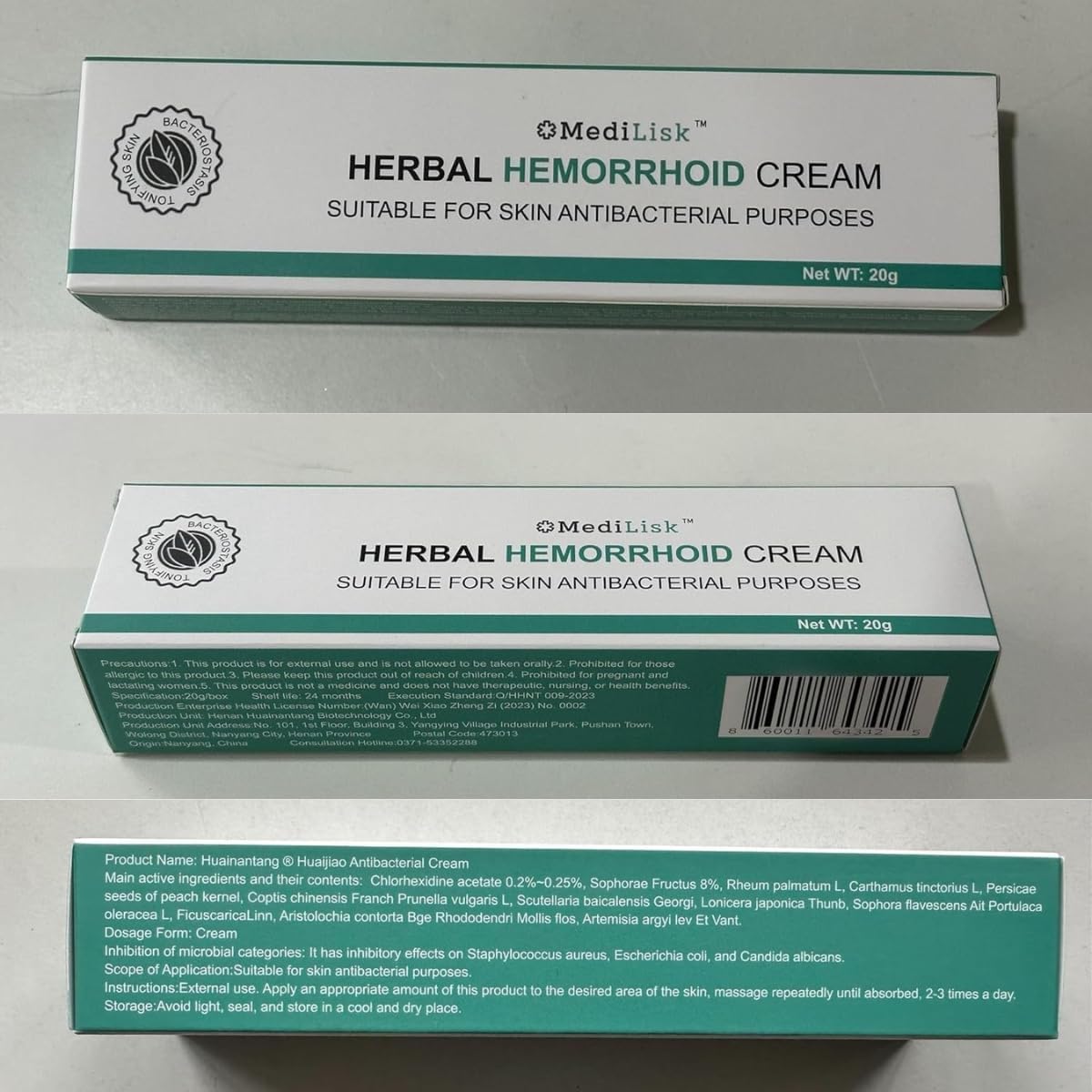 MediLisk Herbal Hemorrhoid Cream – Hemorrhoid Treatment – Fast Acting Formula for Supporting with Itching & Burning – Non-Steroidal Natural Formula – 0.7 oz – Pack of 1 - dailyvitalstore