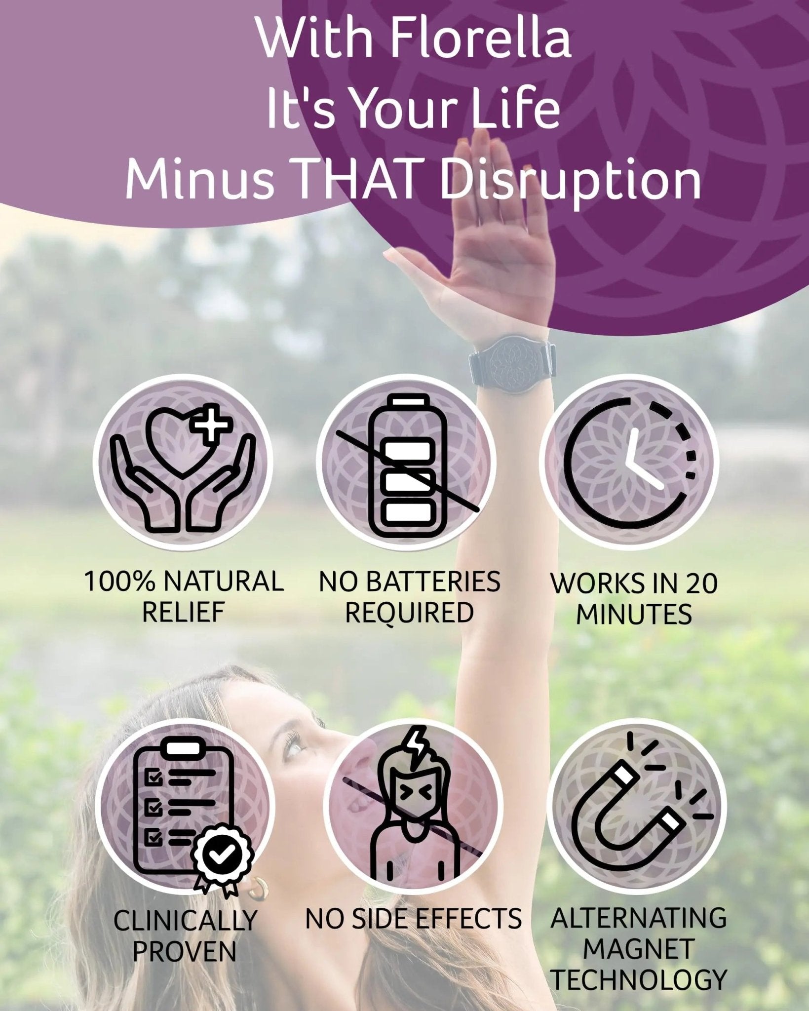 MediMags Period Pain Relief Device - Clinically Proven, All Natural Relief for A Life On The Go - The Florella Therapeutic Device Helps Alleviate The Pain from Menstrual Cramps. - dailyvitalstore