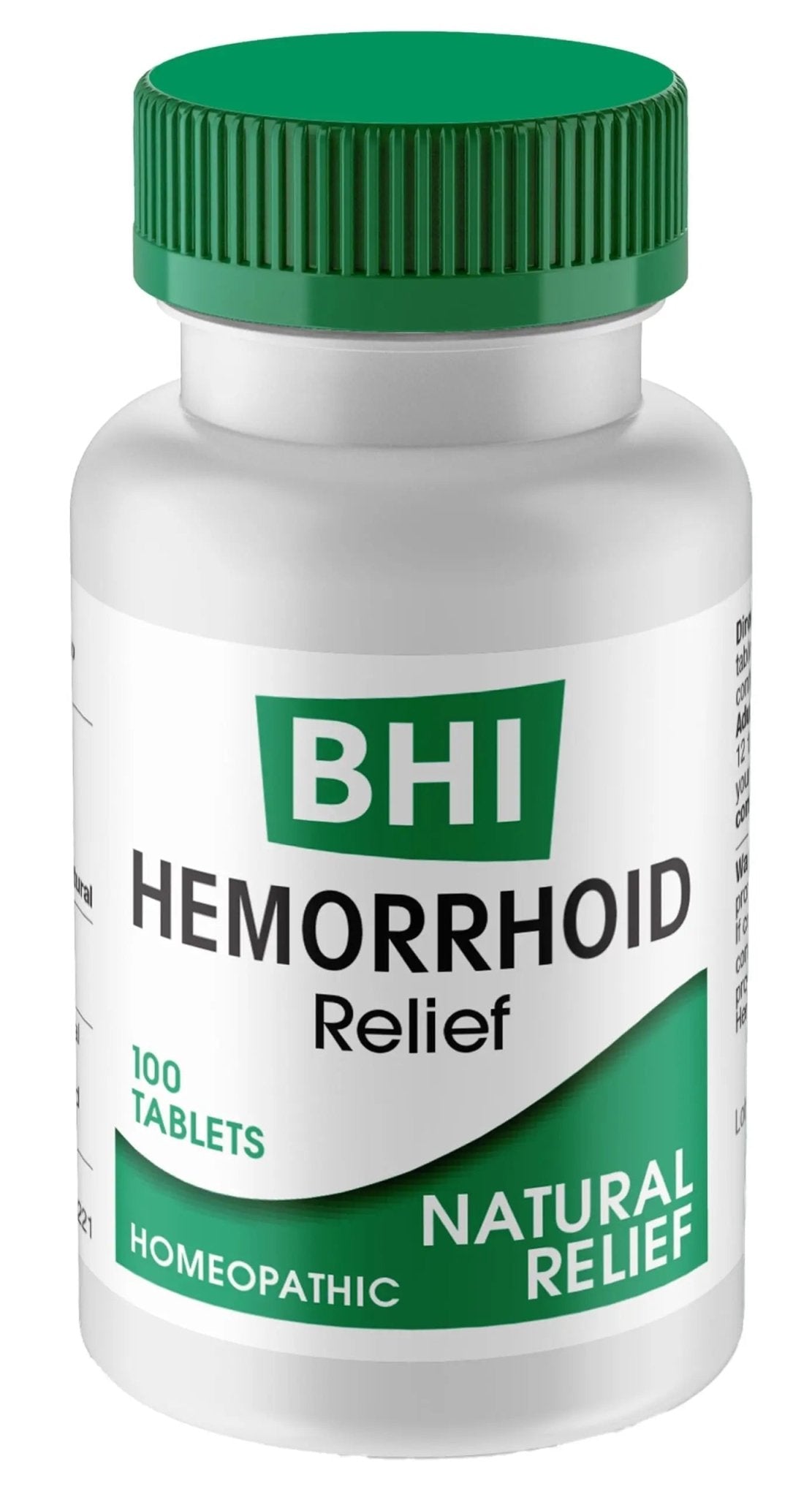 MediNatura BHI Hemorrhoid Relief - Natural Hemorrhoid Treatment for Relieving Rectal Itching - Daily Support - Chewable & Easy-to-Use Tablets - Plant-Based - 100 Count - dailyvitalstore