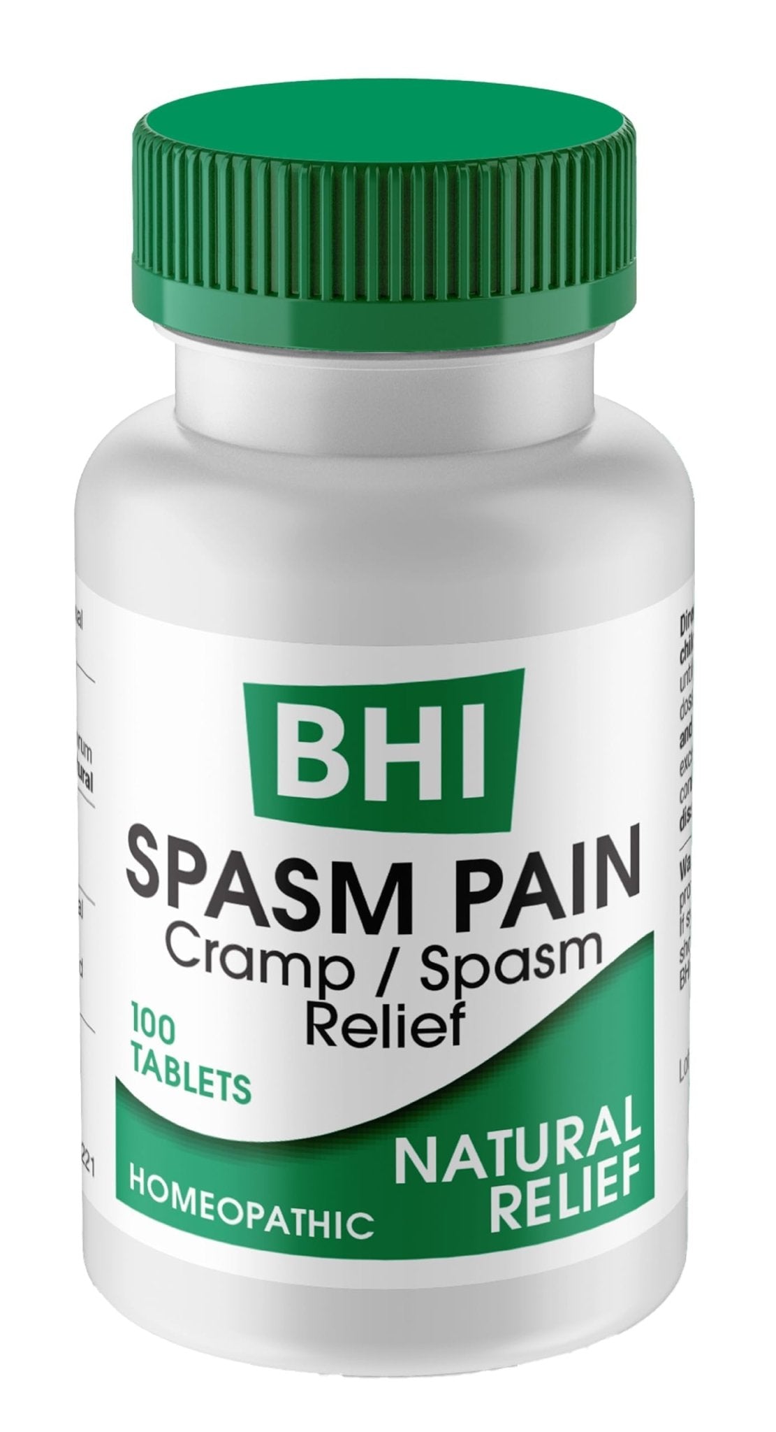 MediNatura BHI Spasm/Cramp Relief - Muscle Spasm Tablets for Full-Body Cramp Support - Menstrual Support - Non-Drowsy - Quick-Dissolve - Non-Addictive - Natural Ingredients - 100 Count - dailyvitalstore