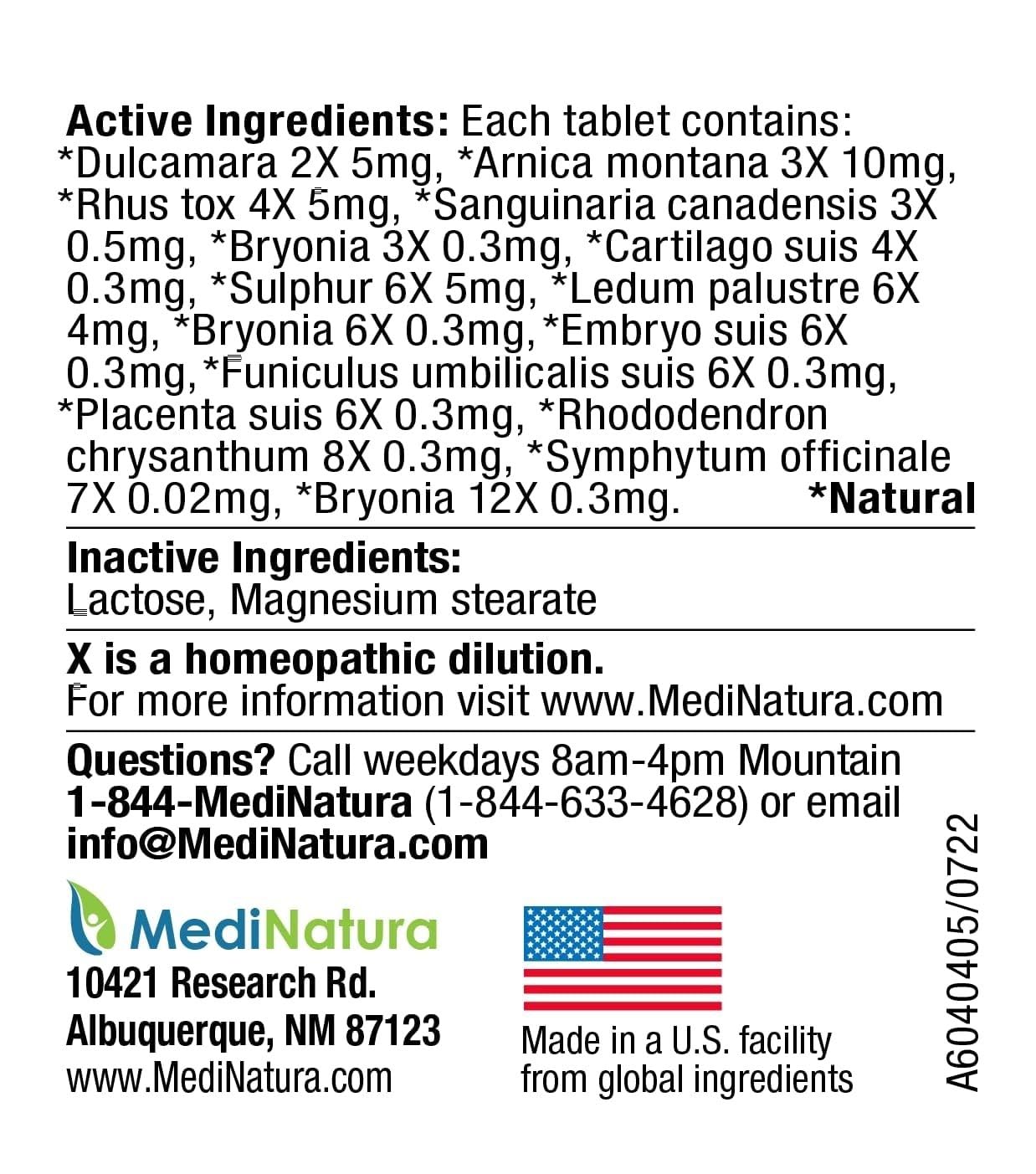 MediNatura Plant-Powered Pet Pain Relief Bundle T-Relief Pet Pain Tablets (90) + T-Relief Pet Arthritis (90) 12 Plant-Based Homeopathic Pain Relievers with Arnica - Support for Muscles, Joints + HIPS - dailyvitalstore