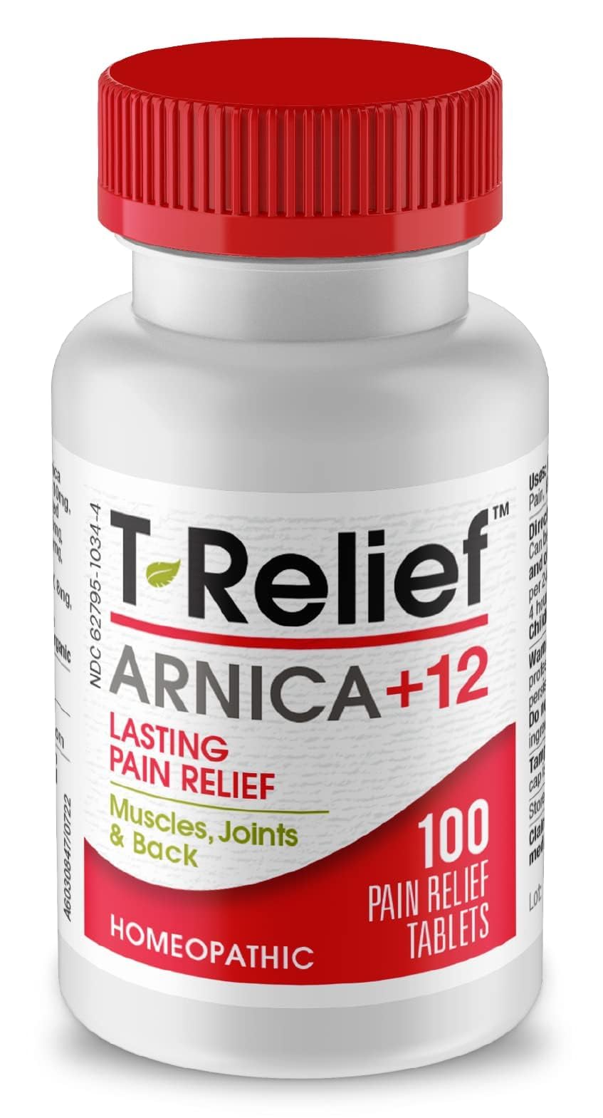MediNatura T-Relief Arnica +12 Natural Actives - Whole Body Fast-Acting Formula for Women & Men - 100 Tablets - dailyvitalstore