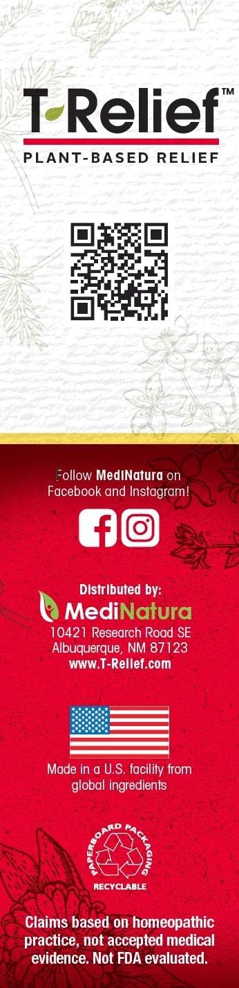 MediNatura T-Relief Extra Strength Cream Arnica +12 Natural Relieving Actives for Back Pain Joint Soreness Muscle Aches & Stiffness, Whole Body Fast Acting Relief for Women & Men - 3 oz - dailyvitalstore