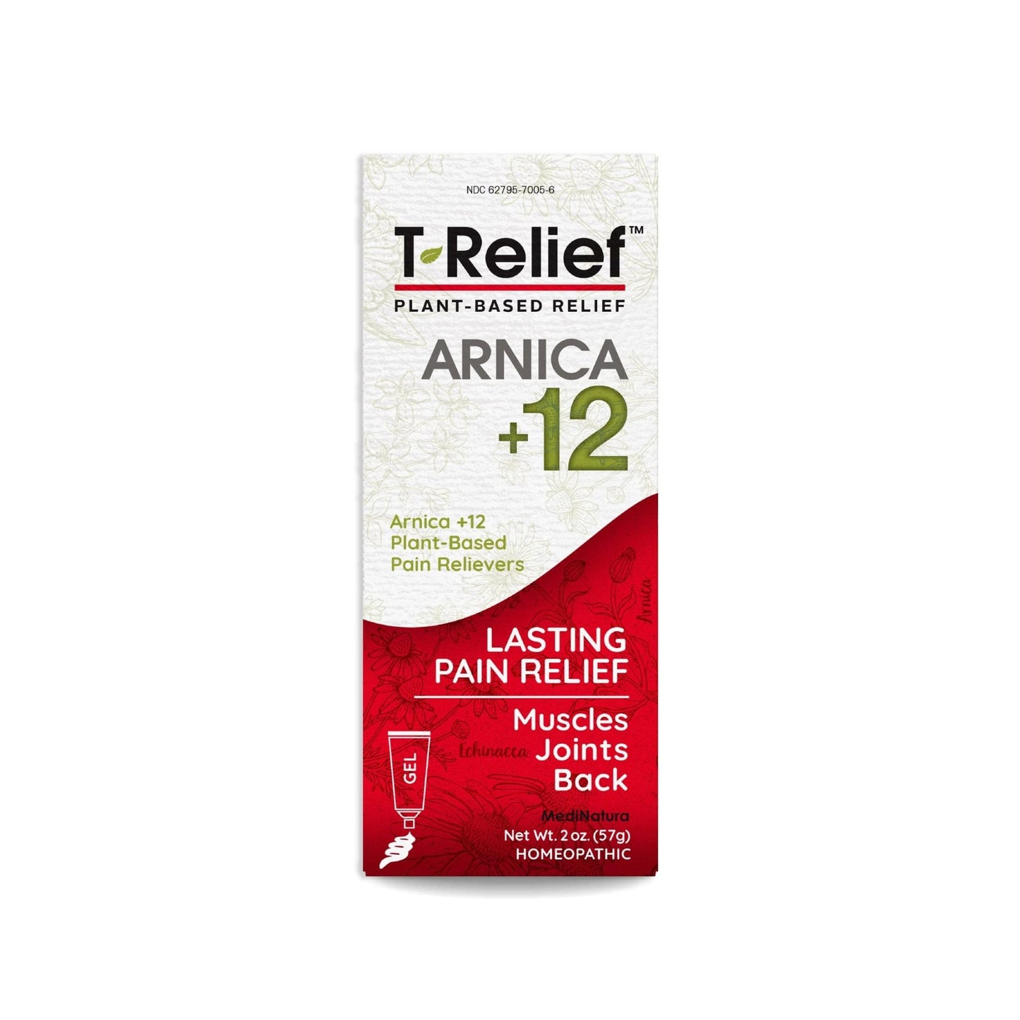 MediNatura T-Relief Extra Strength Discomfort Relief Gel-Extra-Strength Arnica Gel for Fast-Acting Relief-Supports Mobility & Body Aches-Homeopathic & Plant-Based-Paraben-Free-Non-Sticky - 2 oz - dailyvitalstore