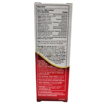 MediNatura T-Relief Extra Strength Gel Arnica +12 Natural Relieving Actives for Back Pain Joint Soreness Muscle Aches & Stiffness Whole Body Fast Acting Relief for Women & Men - 3 oz - dailyvitalstore