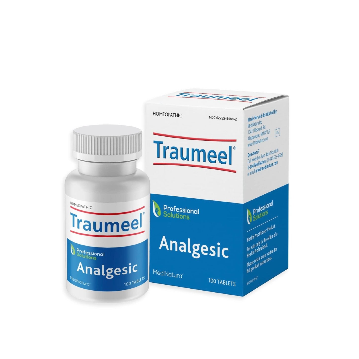 MediNatura Traumeel Homeopathic Arnica + 13 Active Ingredients for Muscle, Joint, Back, Arthritis, Injury, Exercise Related Pain & Soreness - Made in Germany - 100 Tablets - dailyvitalstore