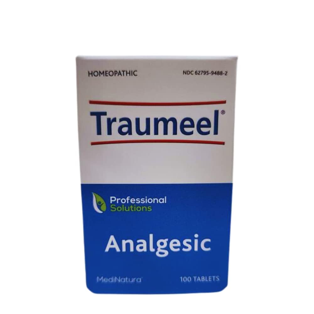 MediNatura Traumeel Homeopathic Arnica + 13 Active Ingredients for Muscle, Joint, Back, Arthritis, Injury, Exercise Related Pain & Soreness - Made in Germany - 100 Tablets - dailyvitalstore