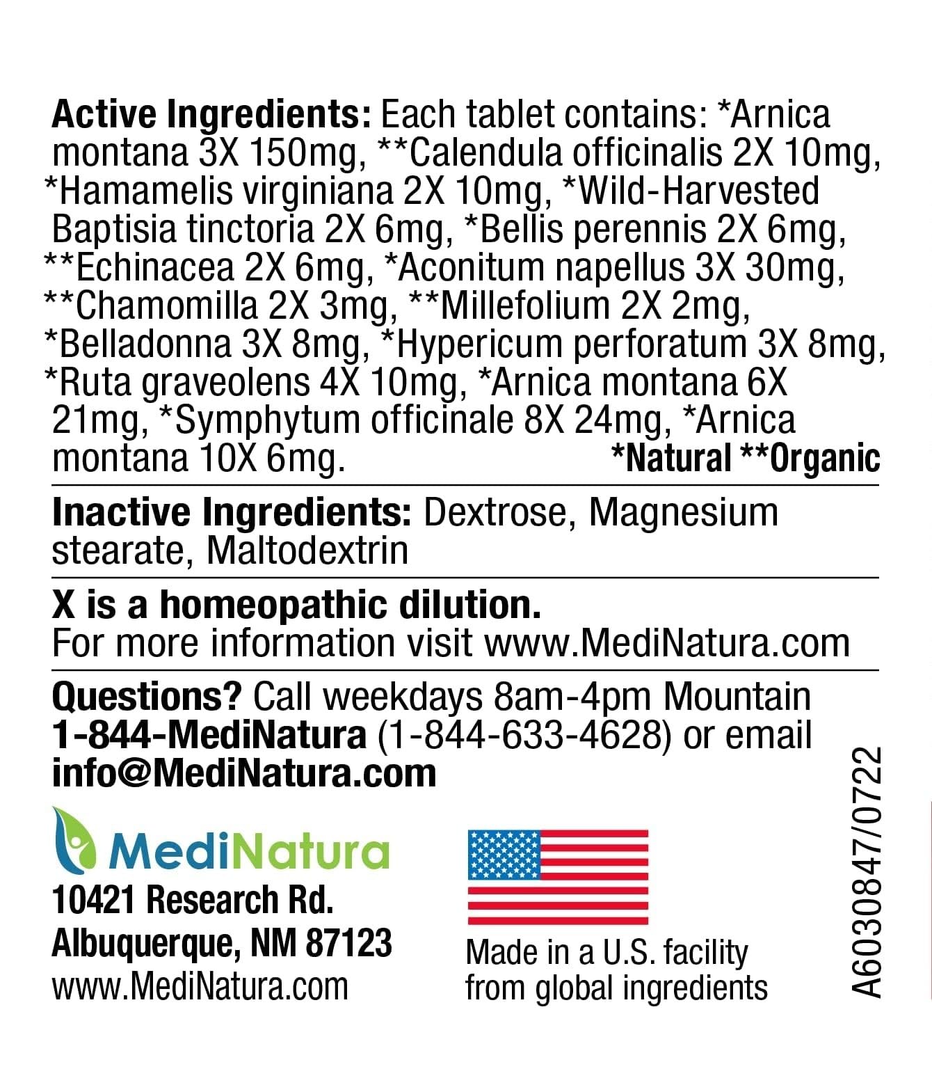 MediNatura Whole Body + Joints Bundle T-Relief Arnica +12 Natural Arthritis Pain Tablets 100ct + T-Relief Arnica +12 Natural Pain Relieving Tablets 100ct - dailyvitalstore