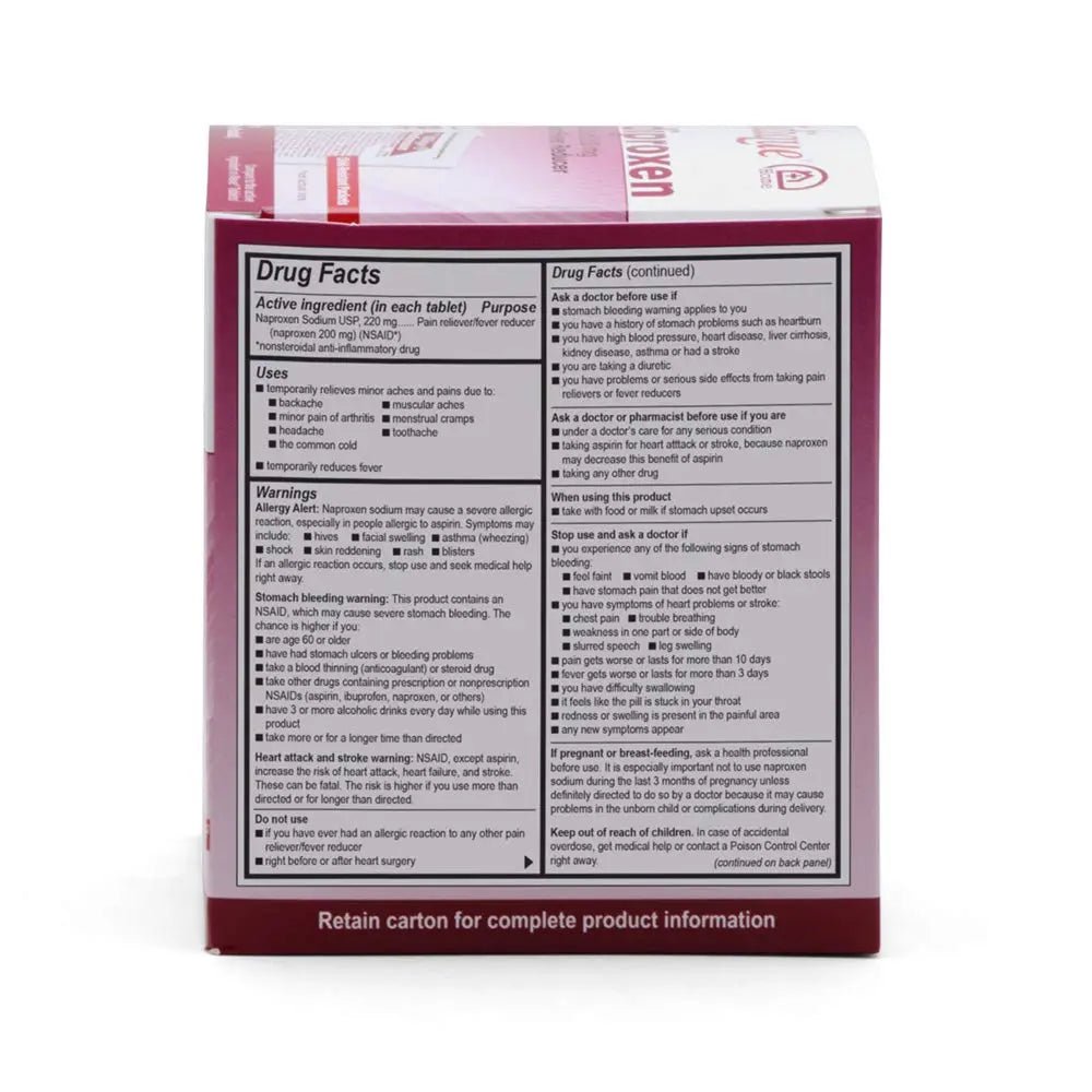 Medique @ Home Mediproxen Compare Active Ingredient to Aleve 50 x 1 (Child Resistant Packaging), White (73750) - dailyvitalstore