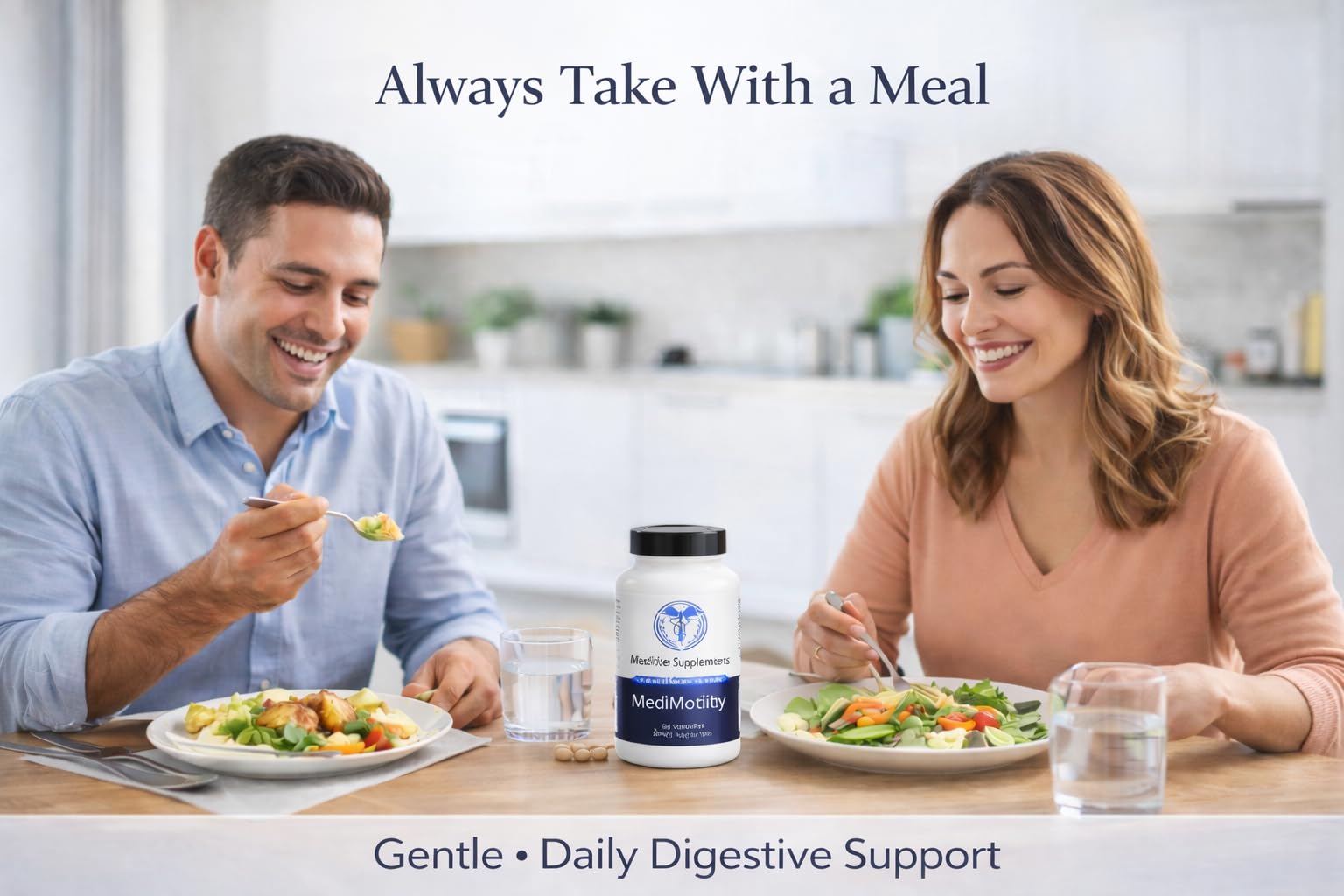 MediVite Supplements MediMotility 60ct – Physician-Approved Supplement for Healthy Gut Motility & Digestive Function – with Ginger Root & Artichoke Extract - dailyvitalstore