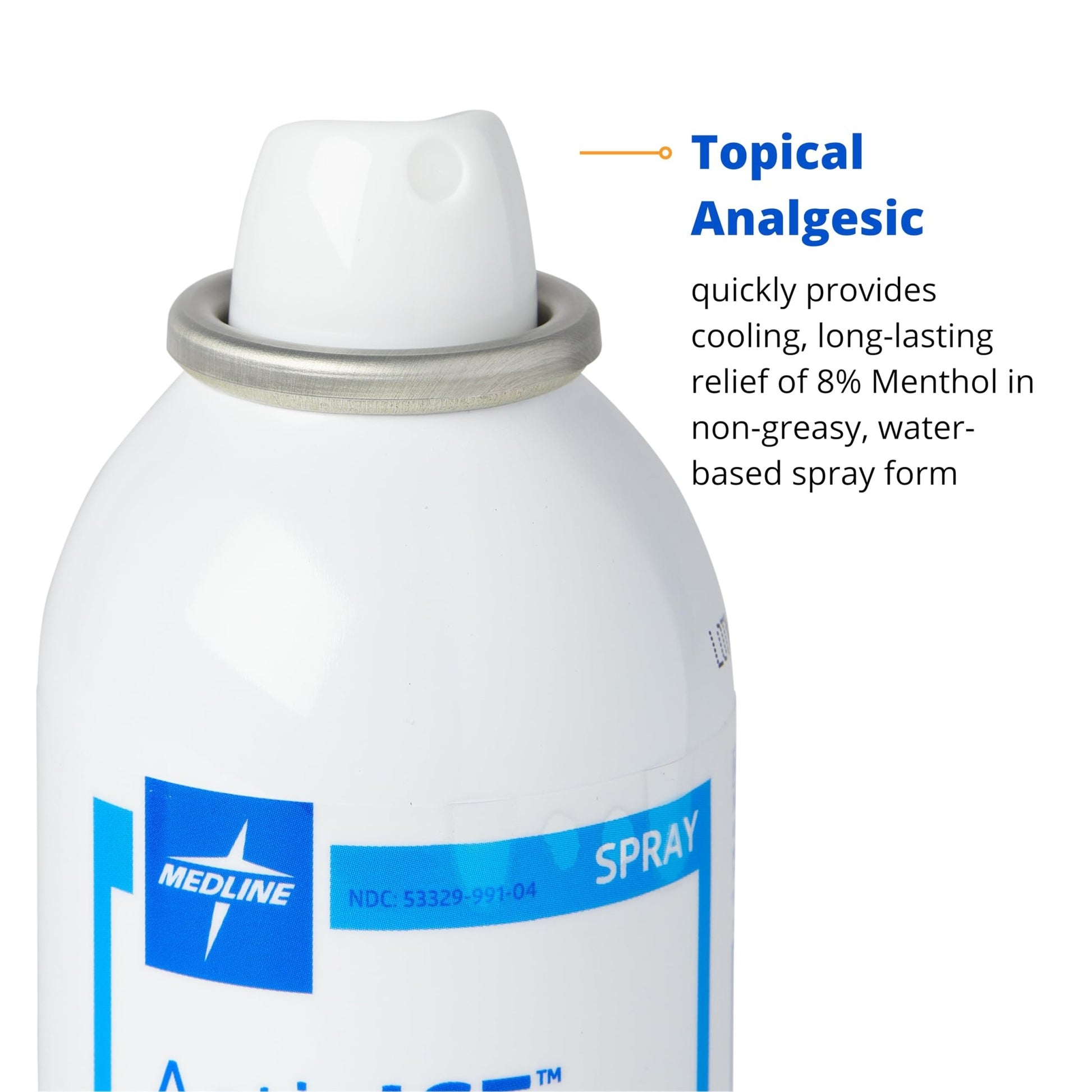 Medline ActivICE Spray Cooling Gel, Topical Pain Relief for Arthritis, Joint, Muscle, Back & Body Aches & Pain, 4 oz - dailyvitalstore