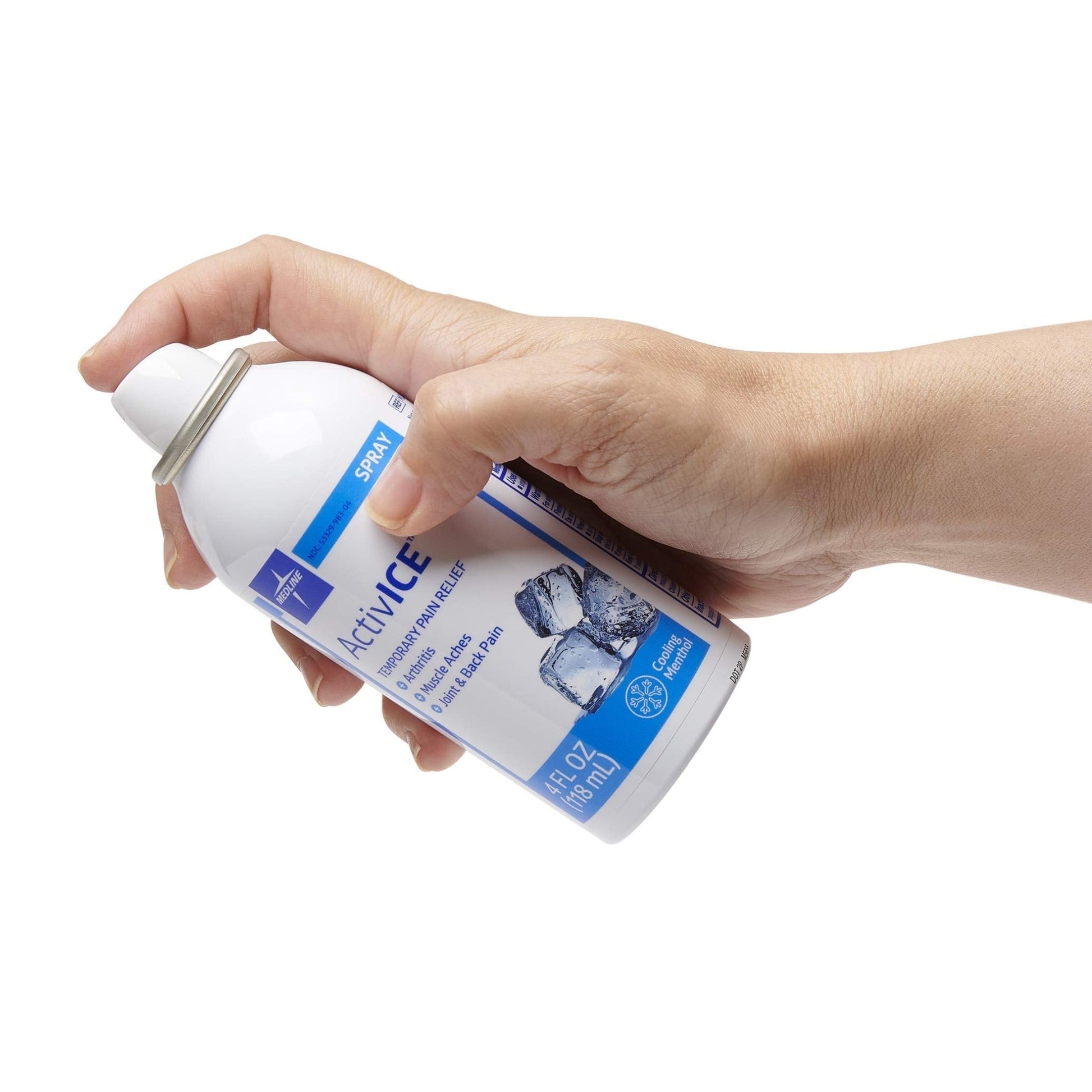 Medline ActivICE Spray Cooling Gel, Topical Pain Relief for Arthritis, Joint, Muscle, Back & Body Aches & Pain, 4 oz - dailyvitalstore
