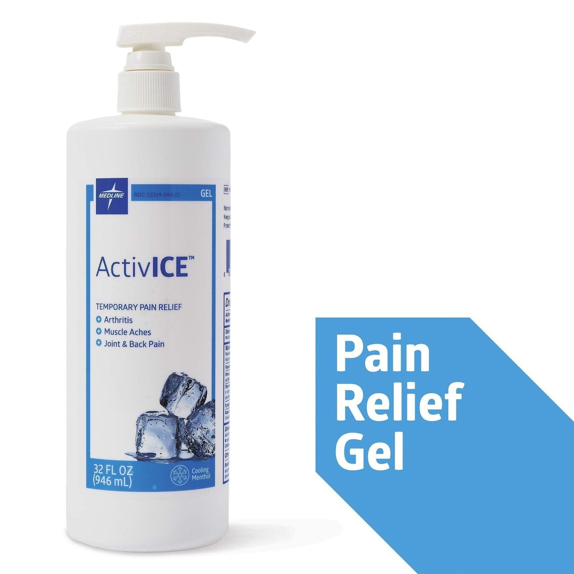Medline ActivICE Topical Pain Reliever 32 oz - dailyvitalstore