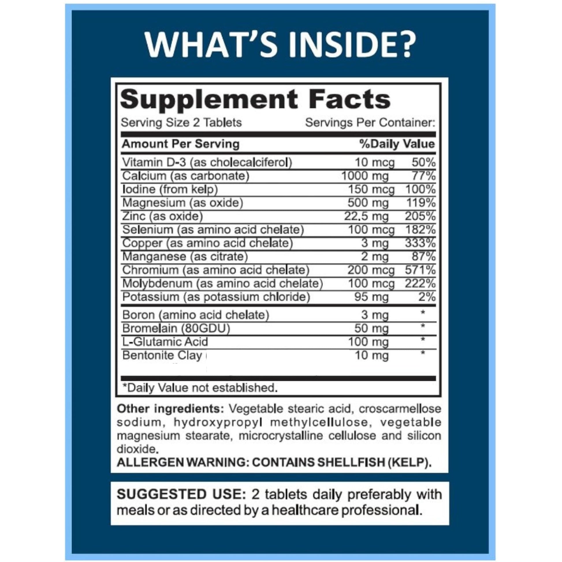 Mega Minerals Supplement by Youfit Nutrition | Trace Minerals | Premium Formula with Source of Minerals and Immune Health Support | Iron Free | All in One - dailyvitalstore