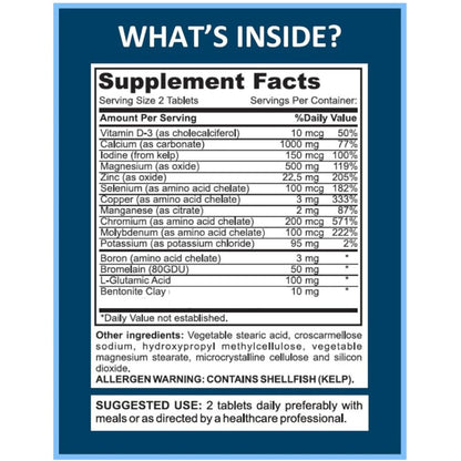 Mega Minerals Supplement by Youfit Nutrition | Trace Minerals | Premium Formula with Source of Minerals and Immune Health Support | Iron Free | All in One - dailyvitalstore