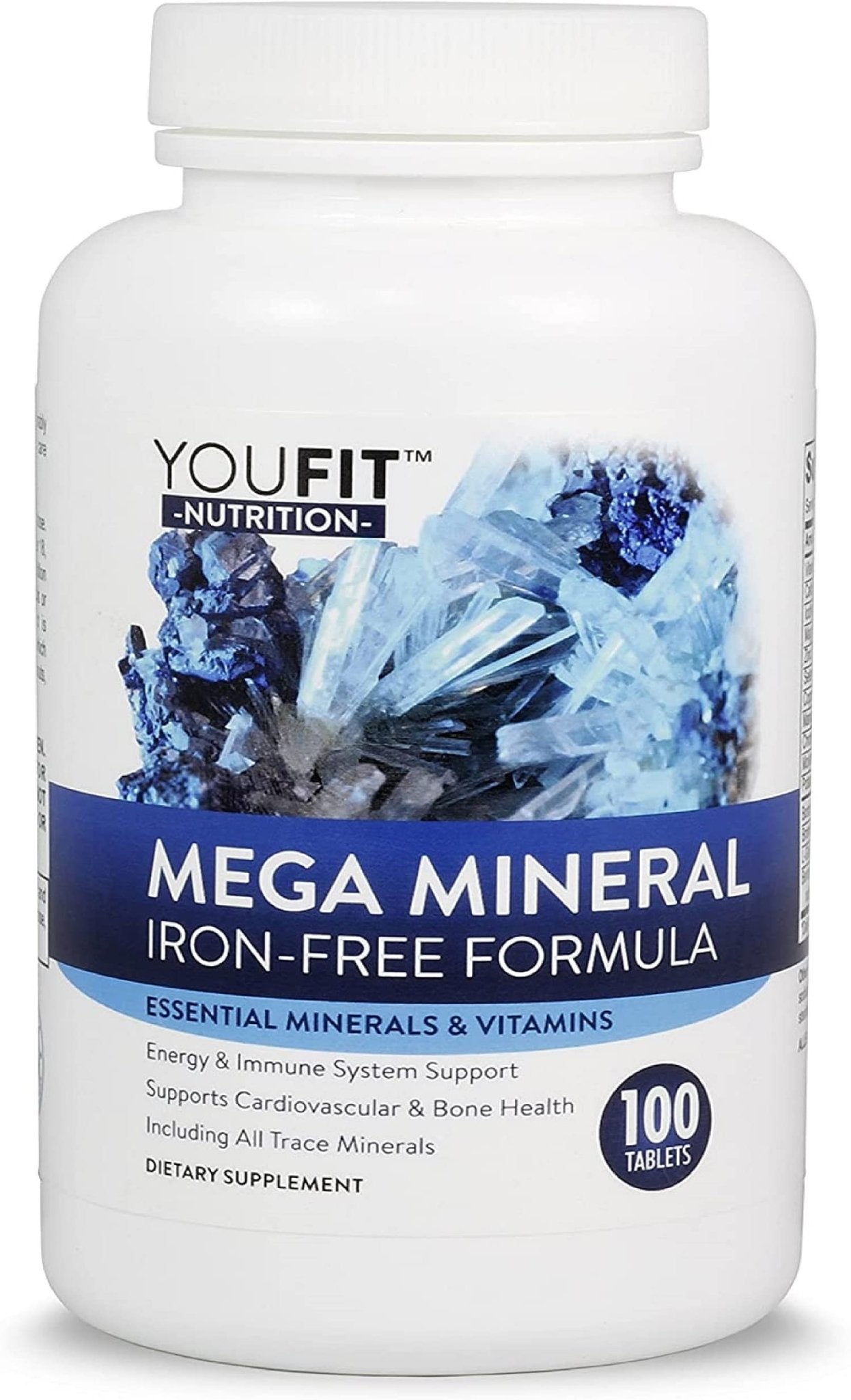 Mega Minerals Supplement by Youfit Nutrition | Trace Minerals | Premium Formula with Source of Minerals and Immune Health Support | Iron Free | All in One - dailyvitalstore