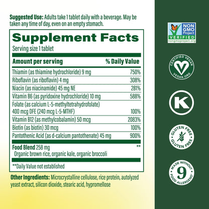 MegaFood Balanced B Complex - B Complex Vitamin Supplement - 8 B Vitamins Including Vitamin B6, Vitamin B12, Folate, Biotin & More - Supports Cellular Energy Production - dailyvitalstore