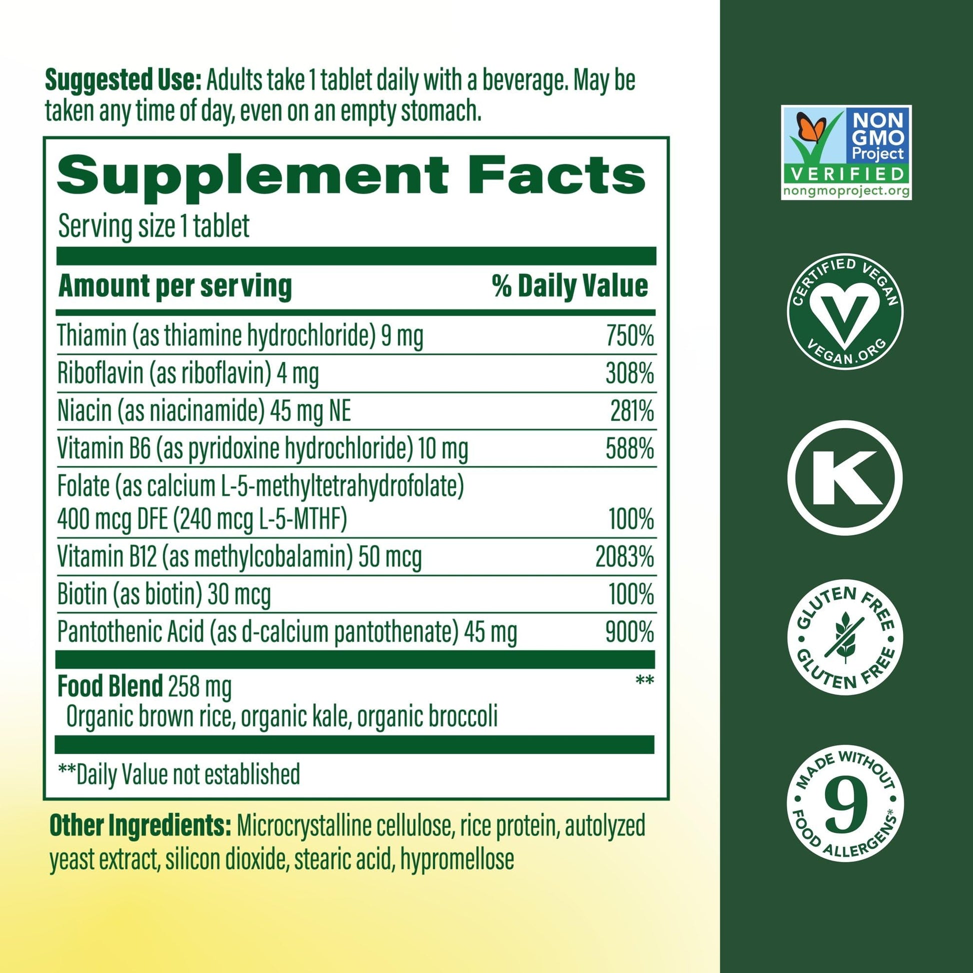 MegaFood Balanced B Complex - Vitamin B Complex for Women & Men - Vitamin B6, B12, Folate, Biotin - Cellular Energy Metabolism - dailyvitalstore