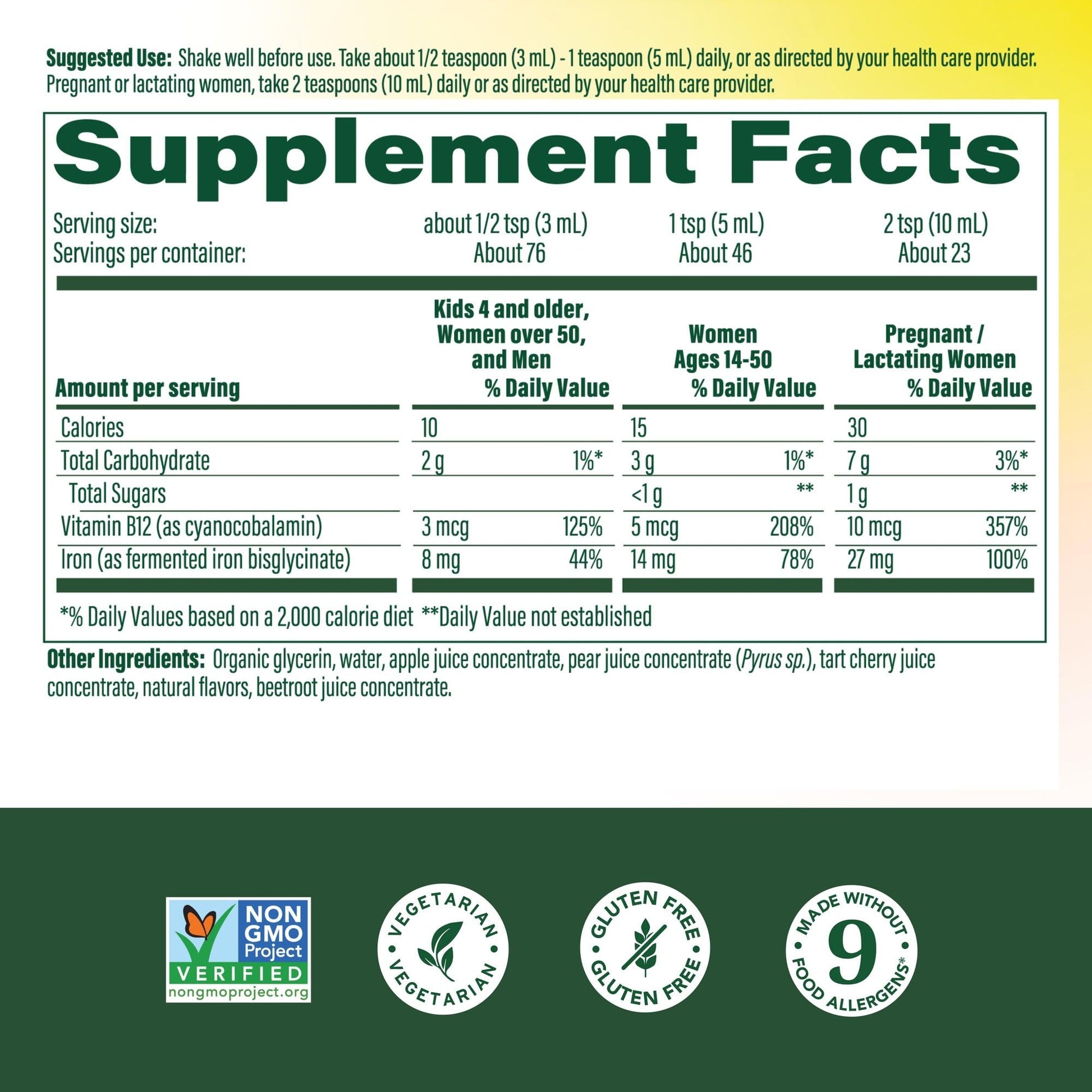 MegaFood Blood Builder Liquid Iron Supplement for Women, Men & Kids, Clinically Shown to Increase Iron Levels Without Constipation, - dailyvitalstore