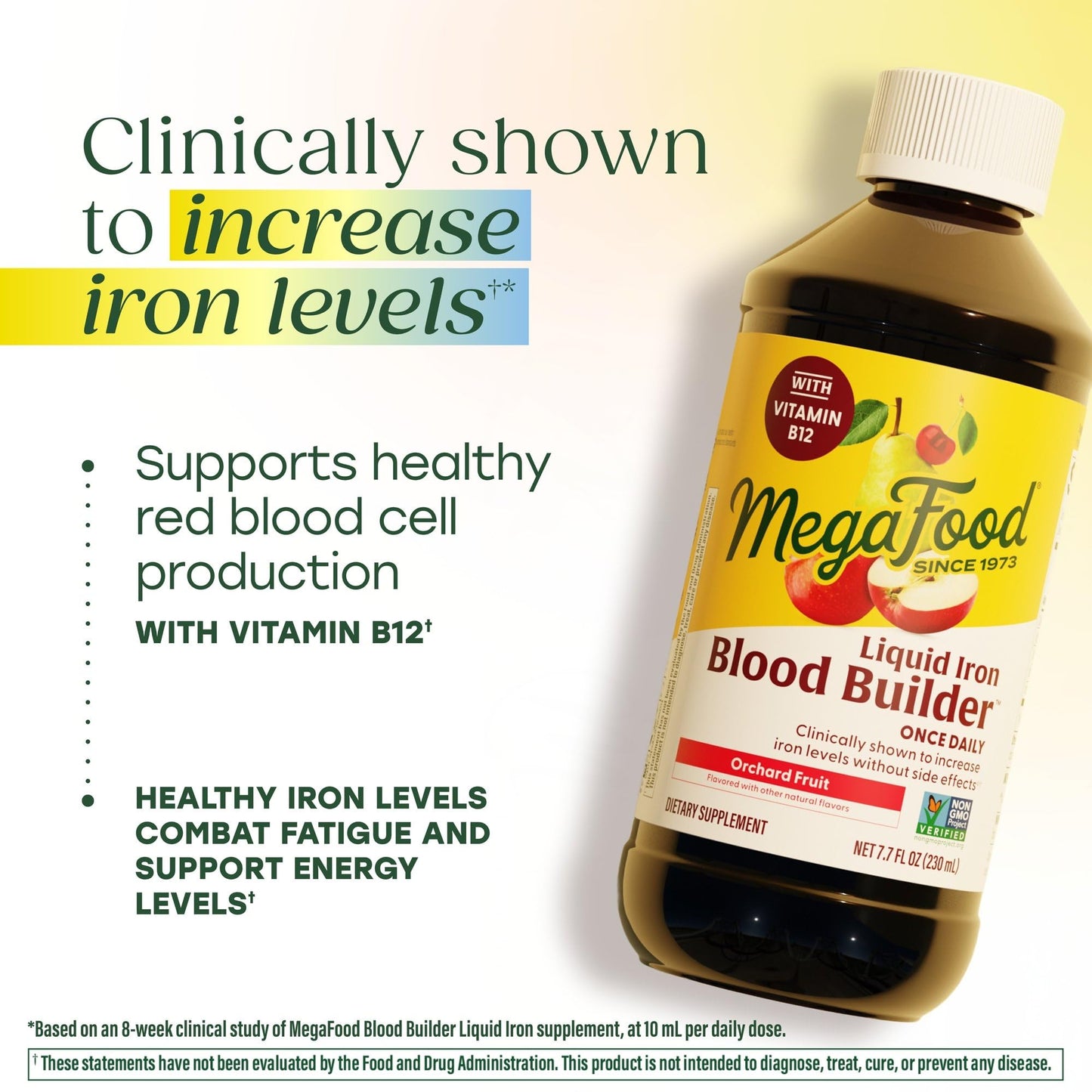 MegaFood Blood Builder Liquid Iron Supplement for Women, Men & Kids, Clinically Shown to Increase Iron Levels Without Constipation, - dailyvitalstore
