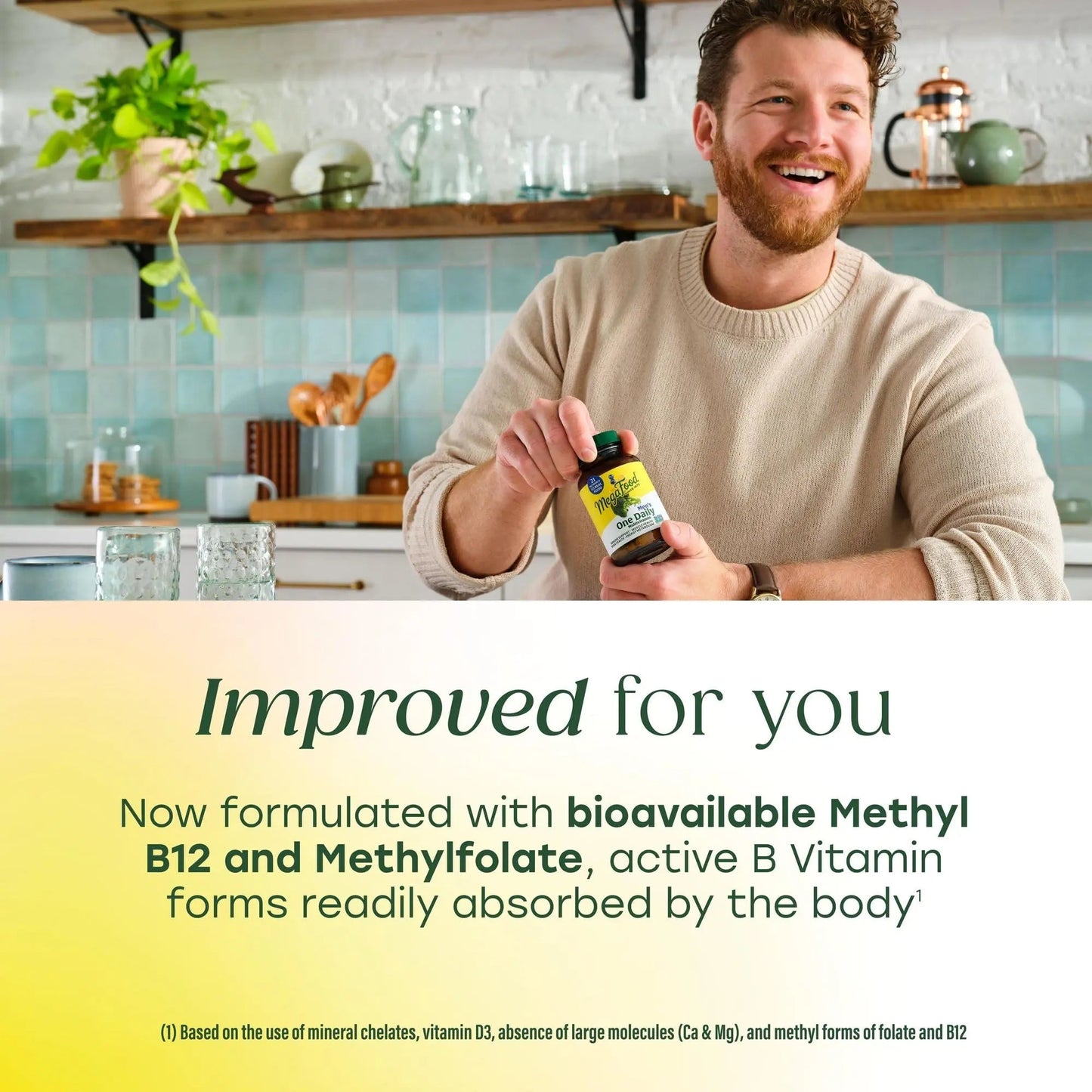 MegaFood One Daily Mens Multivitamins - Multivitamin for Men - Vitamin C, Vitamin D3 & Vitamin B12 - Muscle, Energy Metabolism & Immune Support - dailyvitalstore