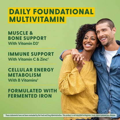 MegaFood One Daily Multivitamin for Women and Men, Immune Support Supplement with Real Food, Vitamin C & Vitamin B, Bone Health - dailyvitalstore