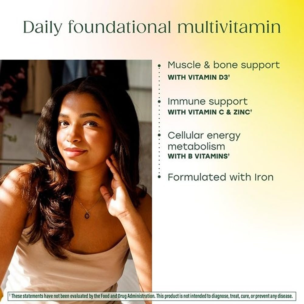 MegaFood One Daily Multivitamin for Women and Men, Immune Support Supplement with Real Food, Vitamin C & Vitamin B, Bone Health, Cellular Energy Metabolism, Vegetarian, Non-GMO, 90 Tablets - dailyvitalstore