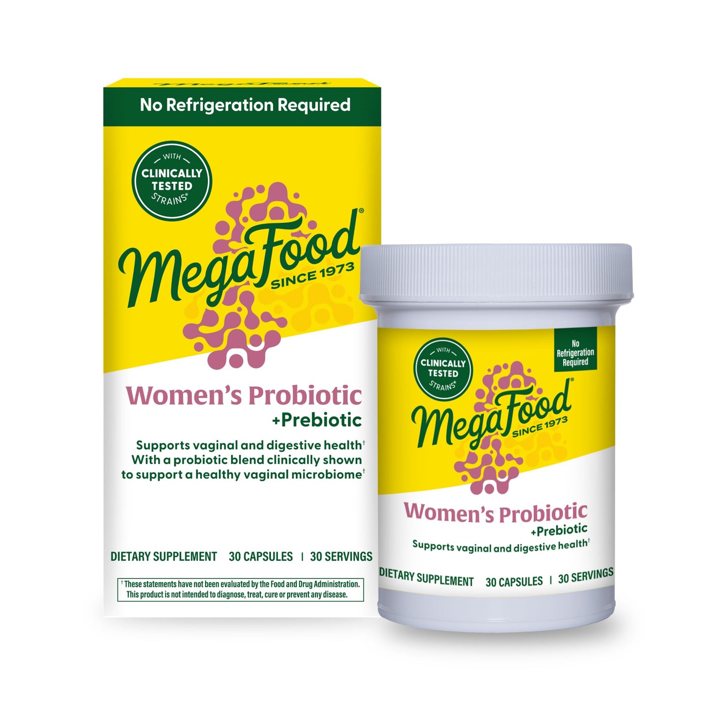 MegaFood Womens Probiotic + Prebiotic - Gluten-Free Prebiotics and Probiotics for Women, Supports Digestive Health & Regularity, Vaginal Probiotics - dailyvitalstore