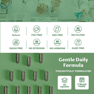MEGNETA Body Deodorizing Supplement, Natural Internal Odor Control Pills for Men & Women, Chlorophyll Capsules for Skin, Breath and Gut Health (60 Capsules) - dailyvitalstore