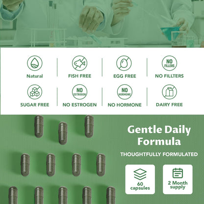 MEGNETA Body Deodorizing Supplement, Natural Internal Odor Control Pills for Men & Women, Chlorophyll Capsules for Skin, Breath and Gut Health (60 Capsules) - dailyvitalstore