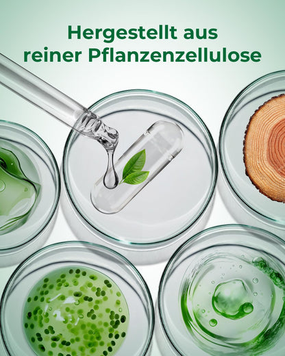MéipaLien HPMC Empty Capsules Size 3-200 Clear Count Pill Capsules Empty - Plant-Based Cellulose | Vegetarian, Halal, Non-GMO | for DIY Supplement & Herbal Filling - dailyvitalstore