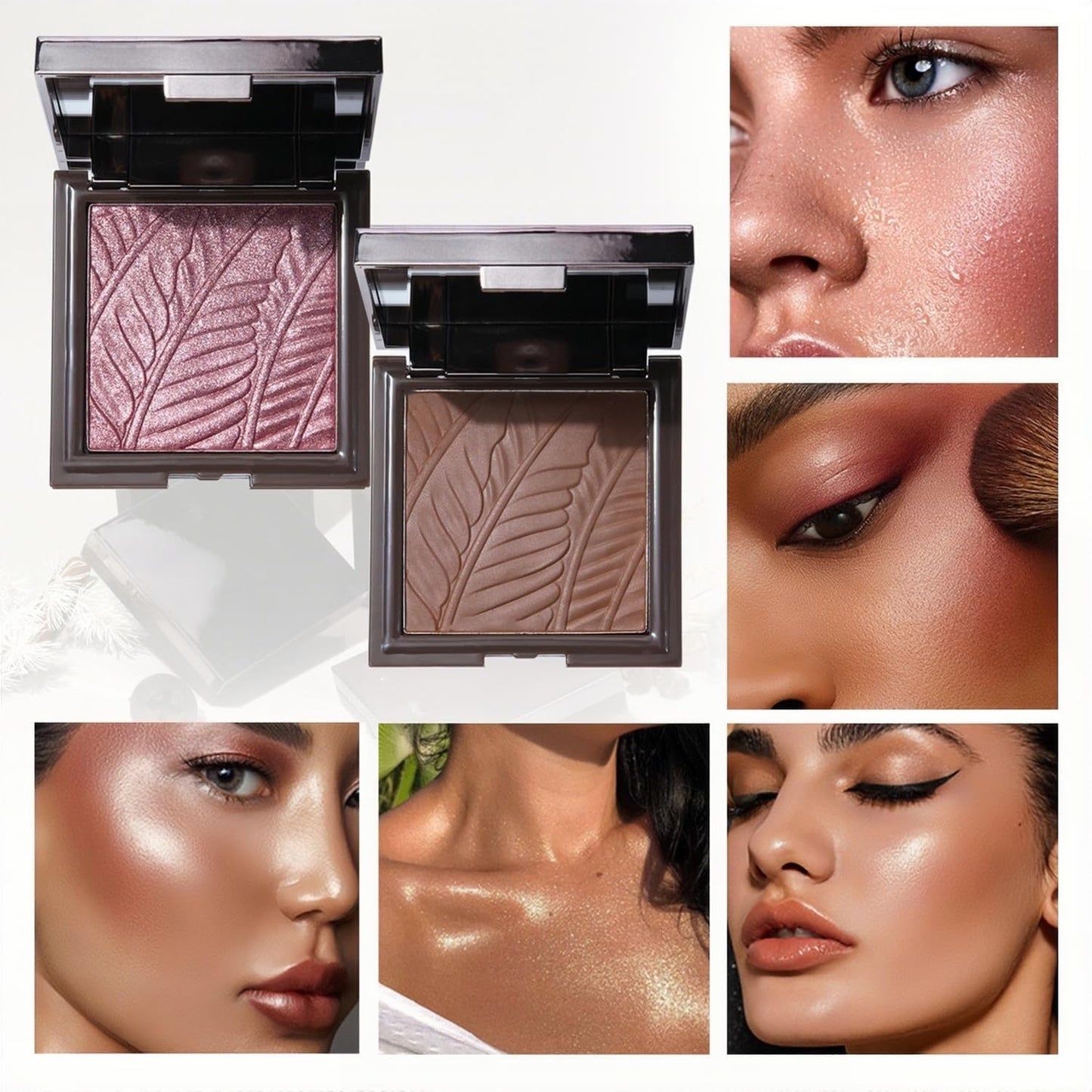 Melemando Face Sculpting Contour Palette 6 Colors Smooth Cream Matte Contour Pressed Powder Lightweight and Easy to Blend Contour Makeup (Color 02) - dailyvitalstore