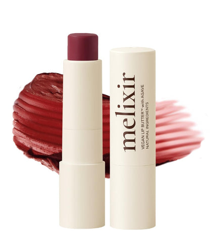 Melixir Vegan Lip Butter (12 Colors), Hydrating Tinted Lip Balm Stick, Bee-Free, Petrolatum-Free, Plant-Based, Moisturizes Dry & Chapped Lips With Shea Butter, Sheer, Natural Finish - 11 Autumn Rain - dailyvitalstore