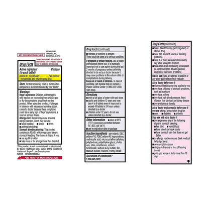 Members Mark 81 mg Low Strength Aspirin (730 Count) - dailyvitalstore