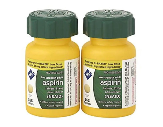 Member's Mark Aspirin 81mg,730 Count (Pack of 2) - dailyvitalstore