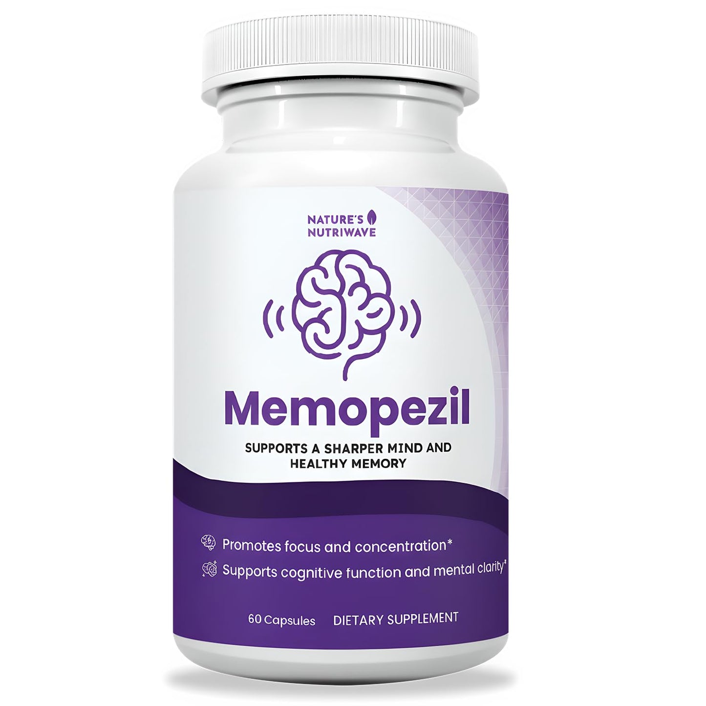 Memopezil – Daily Supplement with Vitamins A,B, C,D,E, Minerals & Botanical Extracts – Clean, Stimulant-Free Formula – GMP-Certified, Non-GMO, Made in USA - 60 Capsules, 30 Servings, 1 Month Supply - dailyvitalstore