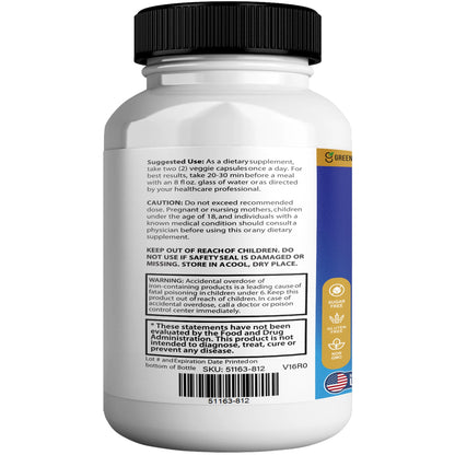 Memory, Mood & Brain Max Extra Strength Supplement with Herbal Ingredients, 60 Capsules, DHA, Vitamins, Bacopa, Green Tea (1) - dailyvitalstore