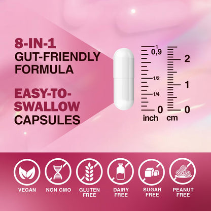 Menopause Supplements for Women with Probiotics, DIM, Black Cohosh, Chasteberry & Soy Isoflavones Support Hormone Balance & Helps Relieve Hot Flashes, Night Sweats - 60 Servings (Made & Tested in USA) - dailyvitalstore