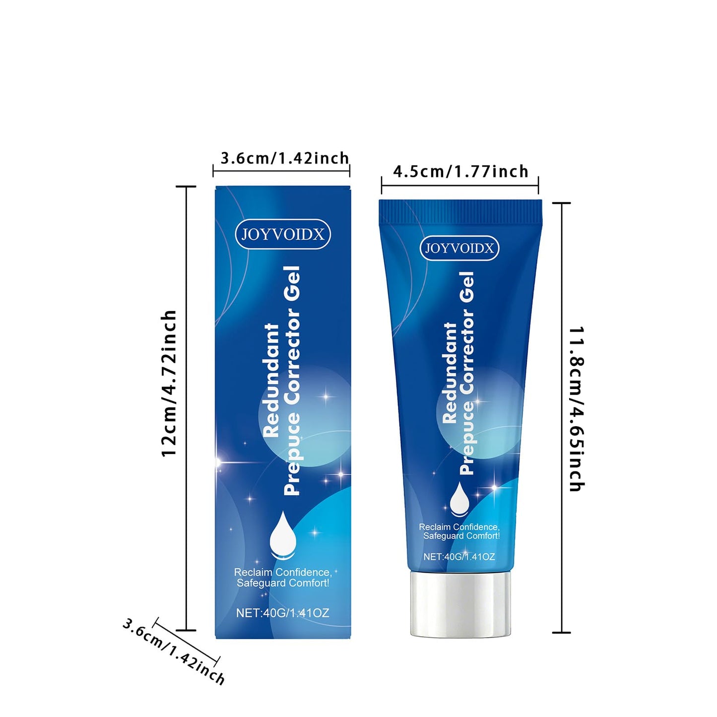 Men's Intimate Care Gel with Tocopherol, Ginseng Extract and Glycerin, Soothing and Hydrating Formula for Gentle Daily Care, Non-Sticky Moisturizing Solution, Improves Local Skin Condition, 1.41 oz - dailyvitalstore