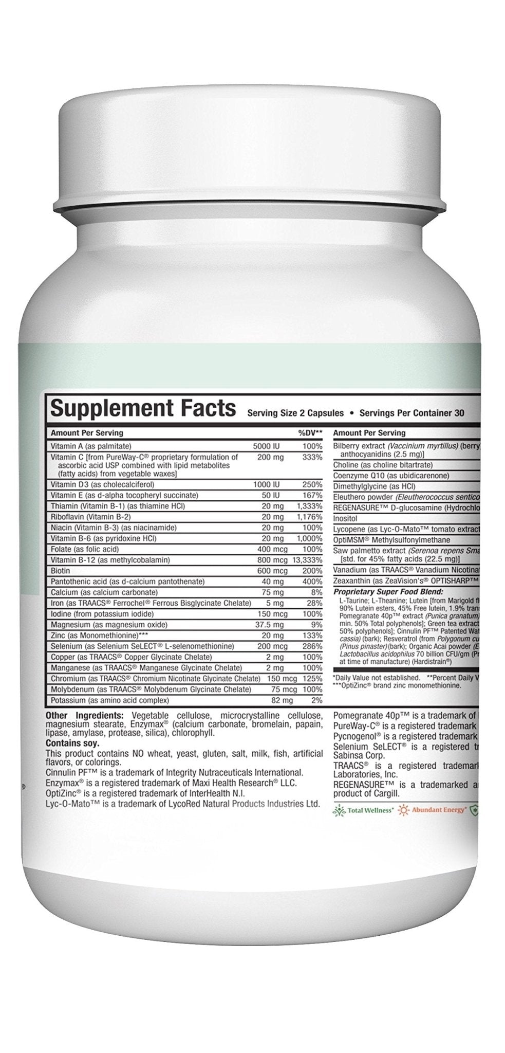 Mens Multivitamin 50 Plus – Daily Multivitamin for Men Over 50 with Vitamin B12, A, D, C, Zinc, Magnesium & More – Energy, Immune & Heart Support Mens Multi Vitamins - Non-GMO – 60 Capsules - dailyvitalstore