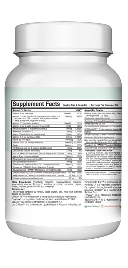 Mens Multivitamin 50 Plus – Daily Multivitamin for Men Over 50 with Vitamin B12, A, D, C, Zinc, Magnesium & More – Energy, Immune & Heart Support Mens Multi Vitamins - Non-GMO – 60 Capsules - dailyvitalstore