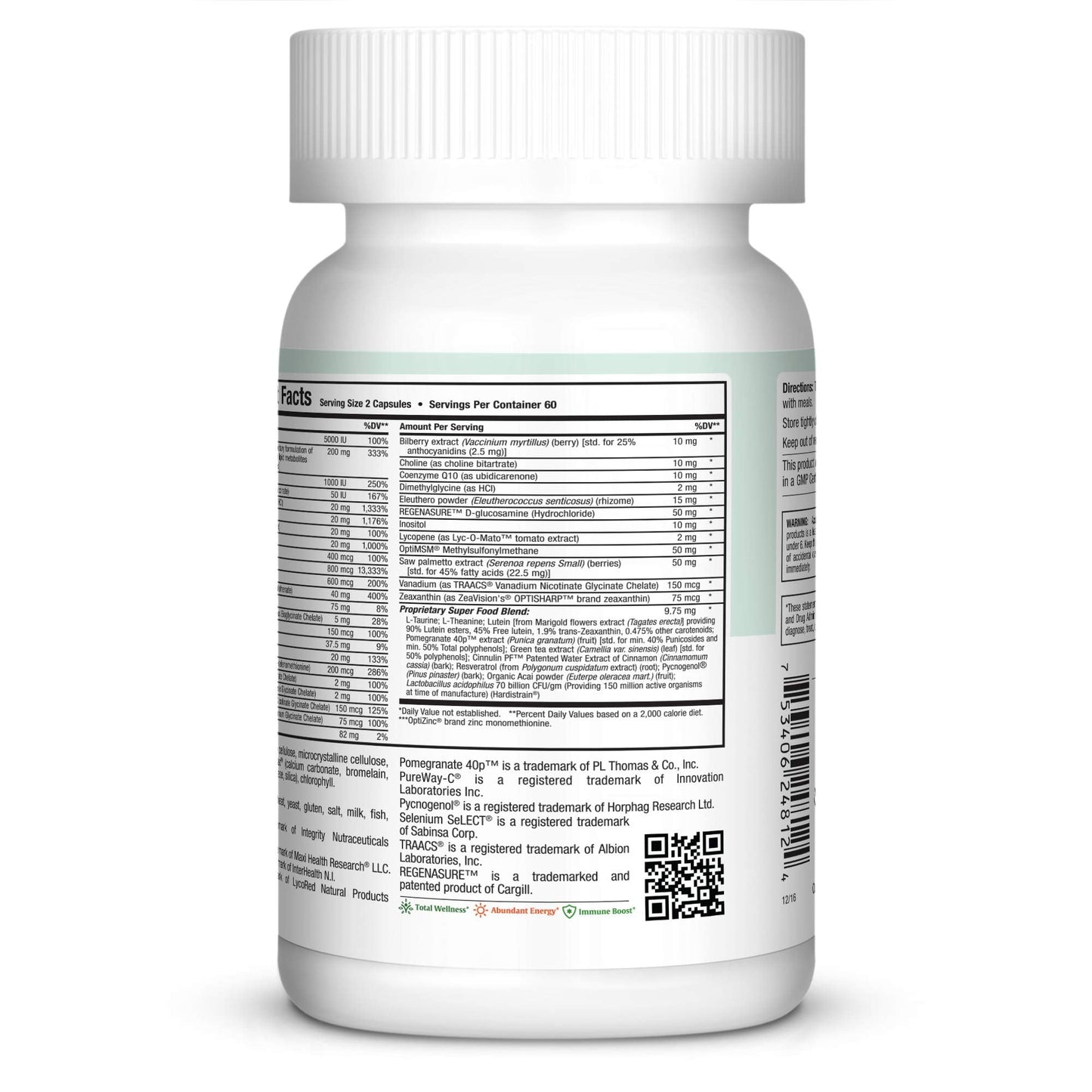 Mens Multivitamin 50 Plus – Daily Multivitamin for Men Over 50 with Vitamin B12, A, D, C, Zinc, Magnesium & More – Energy, Immune & Heart Support Mens Multi Vitamins - Non-GMO – 120 Capsules - dailyvitalstore