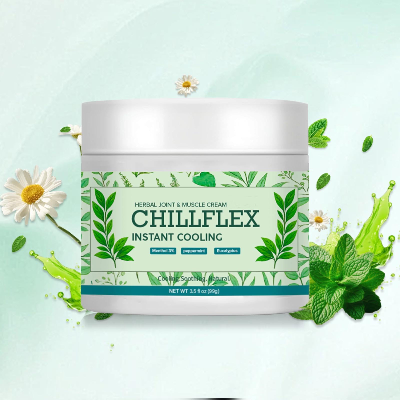 Menthol Soothing Cream, 3.5 Oz Joint Activities Throughout The Body, Cooling Soothing Ointment for Muscle, Head, Lumbar, Neck, Hands and Feet, 2 Pack - dailyvitalstore