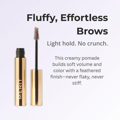 Merit Brow 1980 Volumizing Tinted Eyebrow Gel-Pomade - Taupe - Taupe with Cool Undertones - dailyvitalstore
